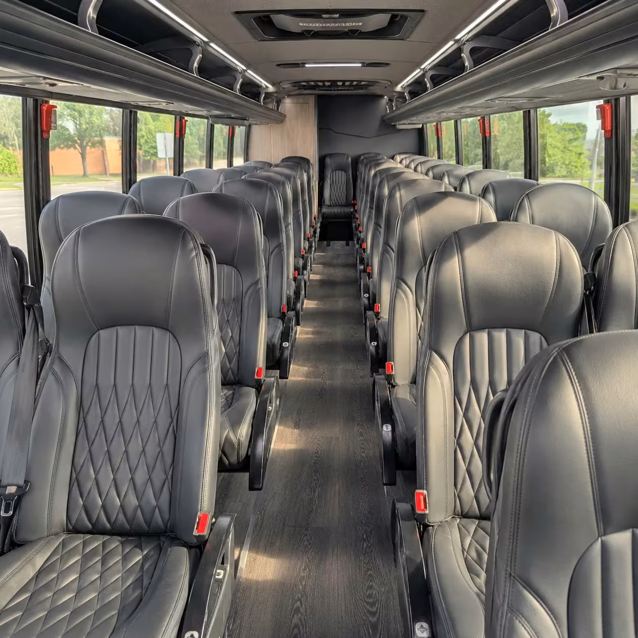 25 passenger minibus interior