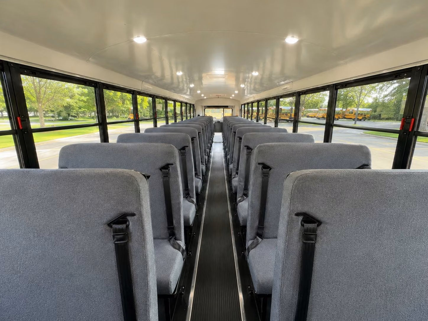 school bus inside