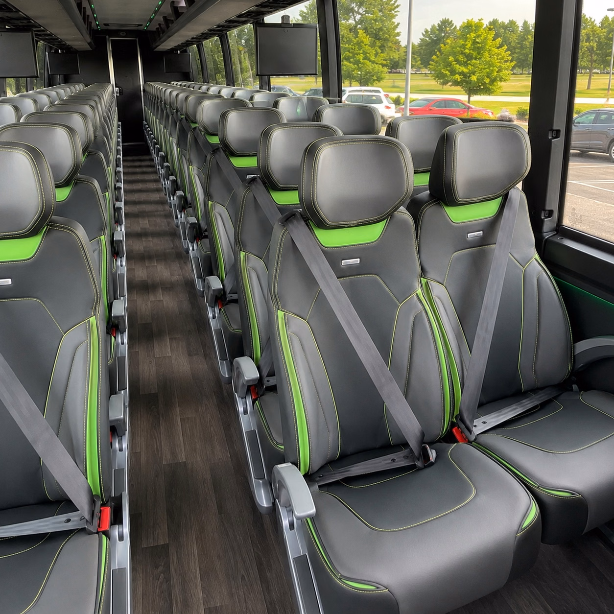 springfield charter bus rental interior